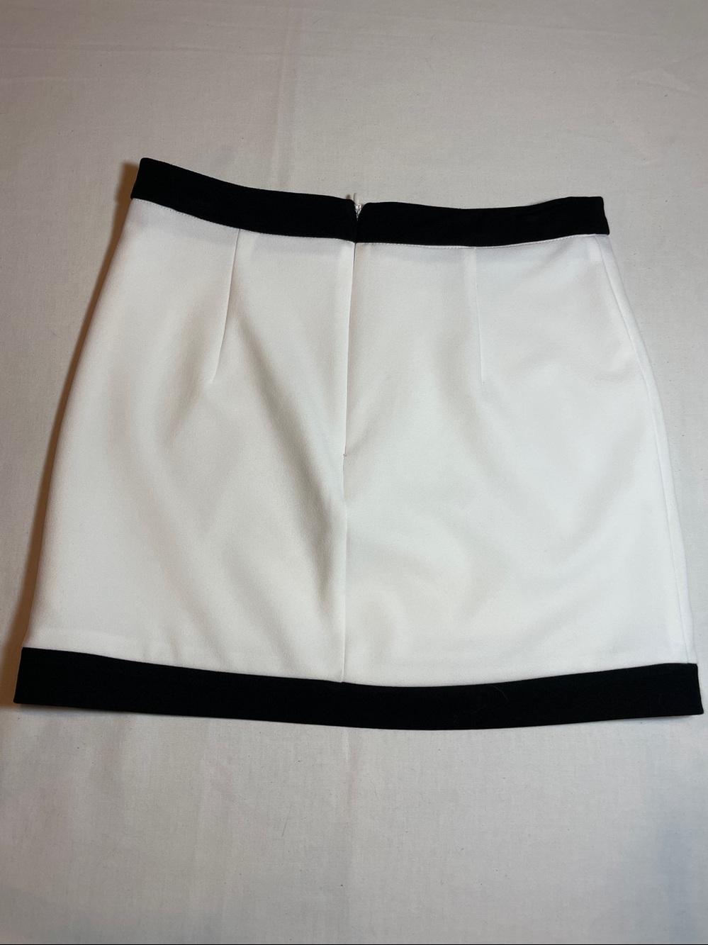 Lulu's Black and White Colorblock Mini Skirt - Picture 3 of 5